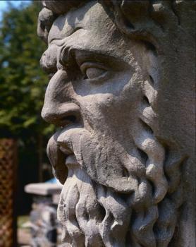 Poseidon was depicted as a bearded man with long