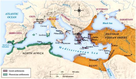 Greek & Phoenician Colonization: 750-500 BCE By