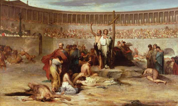 CHAPTER 15: Rome and Christianity Christians were killed by wild animals or were forced to fight for their