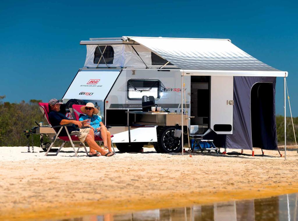 Camper TEST AOR ODYSSEY SERIES 2 HITS Beautiful, tough, practical, precision engineering Sensible features and high level comfort Heaps of power and water Compact and reasonable weight Ease of use