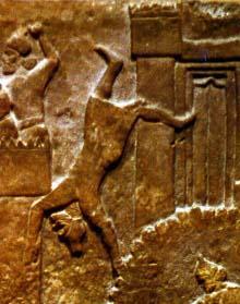 But the Assyrians used their advanced iron weapons to drive the Kushites
