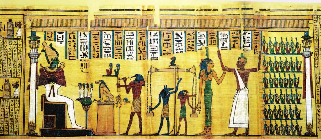 Historical Source The Afterlife in Ancient Egypt The ancient Egyptians believed that a person s soul was judged when he or she died. This papyrus shows how that judgment occurred.