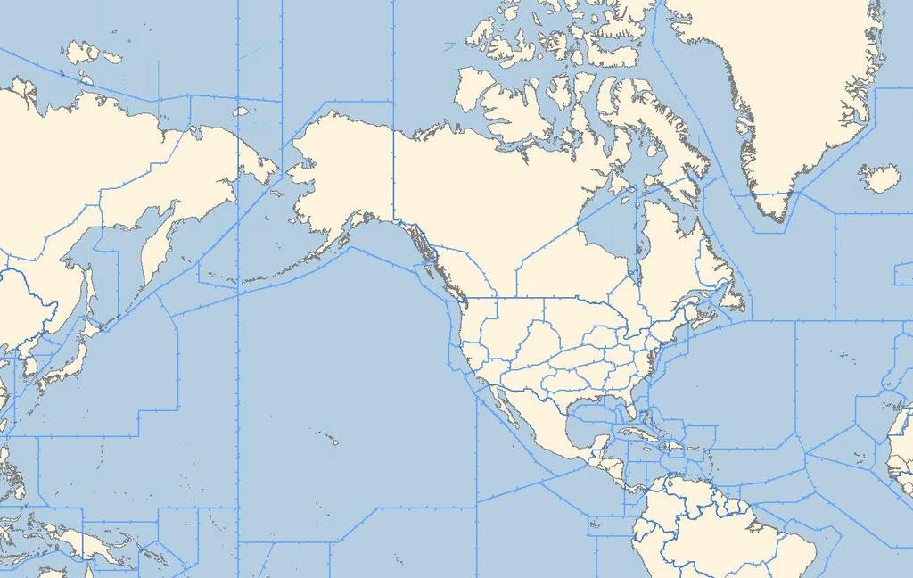 Automated International Boundaries Murmansk Oceanic Anchorage Arctic Magadan Oceanic Magadan/Sokol (Petropavlovsk Kamchatski and Magadan ACCs) Anchorage Continental Edmonton Fukuoka Anchorage Oceanic