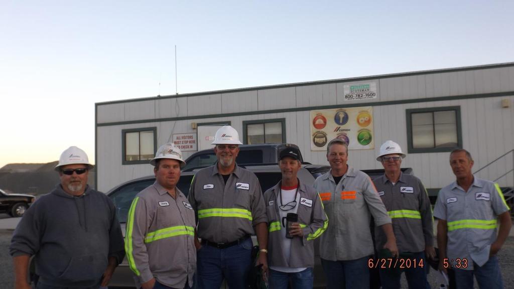 Second from left is Steward Jimmy Glassell Just another member getting loaded At CEMEX