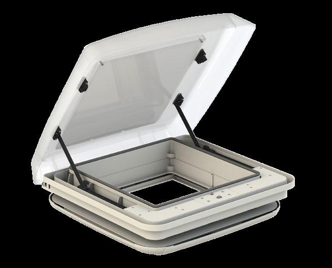 Vent F Pro The high-range rooflight, sturdy, functional, complete and with innovative design The rooflight Vent F Pro with its elegant and stylized design fits perfectly to the new vehicles.