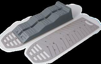 LEVEL PLATE [3] Anti-skid system designed to easily be installed under the