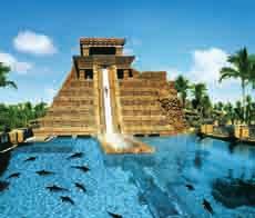 Built around the myth of the lost continent of Atlantis, this ocean-themed resort is home to some distinct and unique attractions including over 65,000 fish and marine species, The Lost Chambers and