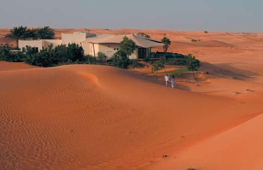 Al Maha Desert Resort & Spa An exclusive oasis hidden amongst the red sands of the desert just a short drive from Dubai.