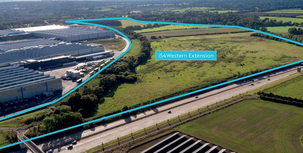 i54 Western Extension Investment ready project Innovation Drive, Coven, Wolverhampton The Western Extension at the i54 development is seeking a development partner and investors for the forward