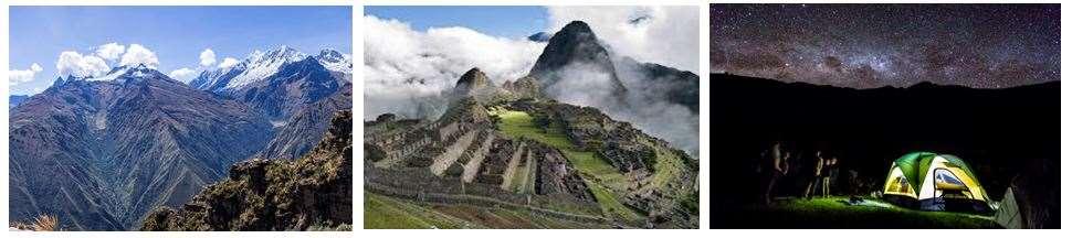 Ancient Inca Trail leading through cloud forests and beautiful Peruvian nature scenery Machu Picchu One of the new Seven World Wonders of the World!