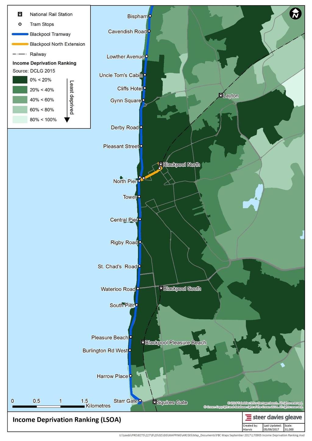 Accessibility Deprivation Blackpool and Fleetwood