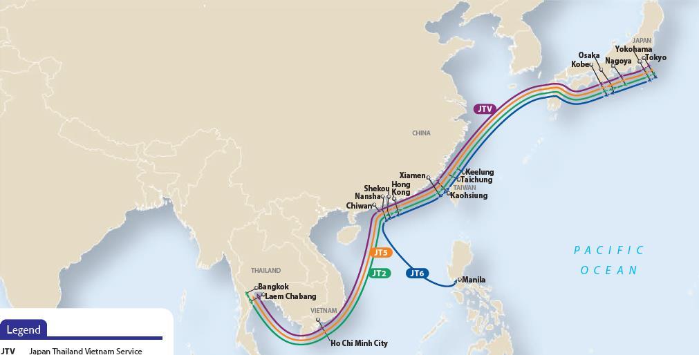 Intra Far East: Japan APL services outside of the OCEAN ALLIANCE THE APL ADVANTAGE Provides