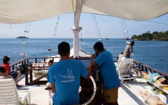 Lunch in a typical Bahian restaurant and enjoy the beautiful beach. Back in Salvador late afternoon. Optinal Tour : Schooner Cruise Cruise All Saints Bay on board of a typical wooden schooner.
