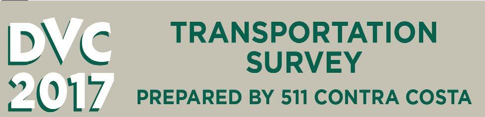 This report contains the results of the DVC commute travel survey, conducted during the weeks of April 0 through May 8, 207.