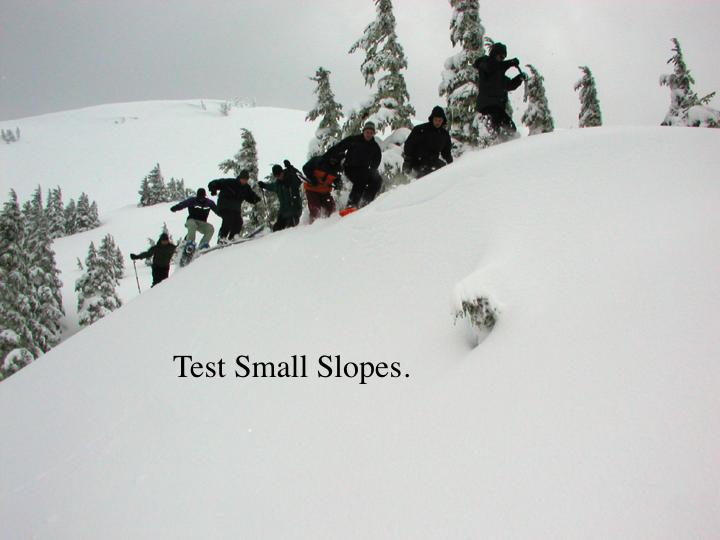 Stop, look, and talk. Pool everyone s observations. Scout the best locations to stop for pits and snow tests. Use resources outside your party, the web, the backcountry grapevine.