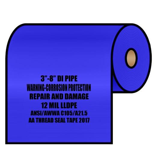 Polyethylene Encasements Section 2 Linear Low Density Polyethylene Encasements (Polywrap) For Ductile Iron Pipe 8 MIL Clear Polywrap Pipe Sleeves Conforms to: ANSI/AWWA C105/A21.