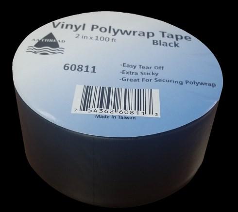 5 MIL Vinyl Polywrap Tape 36 Rolls 24 lbs Large Cable Ties (For Securing Wrap) Item