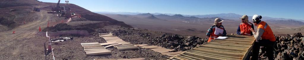 Antofagasta Region prospects Imilac: Presence of copper mineralization in intrusive rocks in altered parts, suggesting the possibility of a porphyritic copper deposit system.