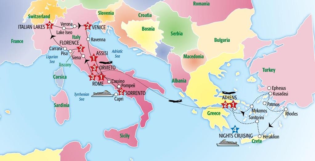 After the outstanding success of my tours to Italy and Greece over the past fifteen years, we are going back to do the same itinerary in 2014.