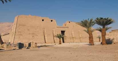 Begin with KV 11 (tomb of Ramses III) and KV 2 (tomb of Ramses IV). After lunch, visit Medinet Habu, the mortuary temple of Ramses III.