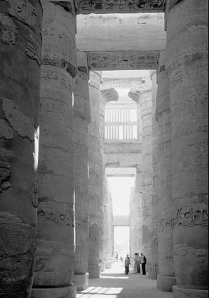 Temple of Amen-Re, Karnak Egypt, Dynasty XIX Ca 1290-1224 BC This temple is mainly the product of the Eighteenth Dynasty pharaohs, but some of the Nineteenth Dynasty pharaohs contributed