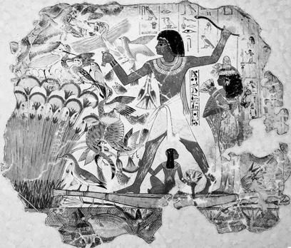 Notice the hierarchy of scale and how the artist emphasized the important character. This was created in the tomb to ensure the recreational enjoyment in the afterlife.