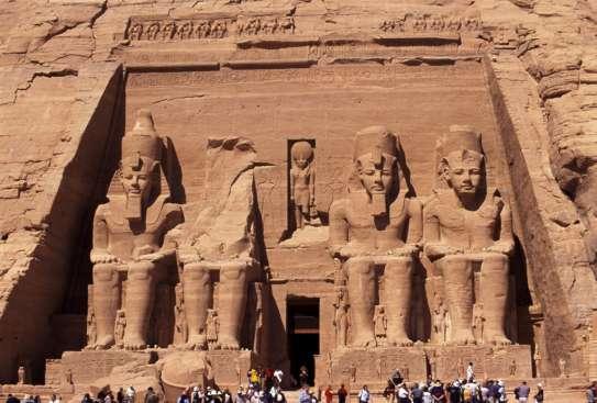 Temple of Ramses II from Abu Simbel, Egypt, ca.