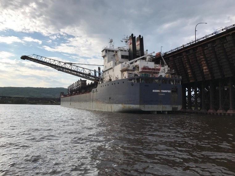 Foreign-flag carriers bringing steel products into the Great Lakes Seaway System represented 109 inbound shipments to U.S. and Canadian ports.