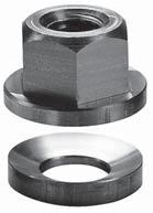 Spherical Flange Nuts Stainless Steel Nut: 303 Stainless Steel Equalizes thread loads when used with Spherical Washers Part Thread Weight No.