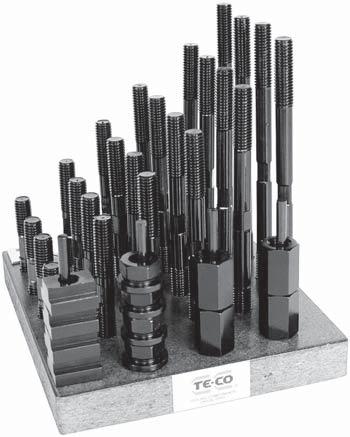 T-Nut & Stud Kits Kit Contains: 4 Coupling Nuts 4 Flange Nuts 4 T-Slot Nuts 1 T-Slot Cleaner 24 Studs 4 each of English Kits: 3, 4, 5, 6, 7 and 8 long Metric Kits: Kit No.
