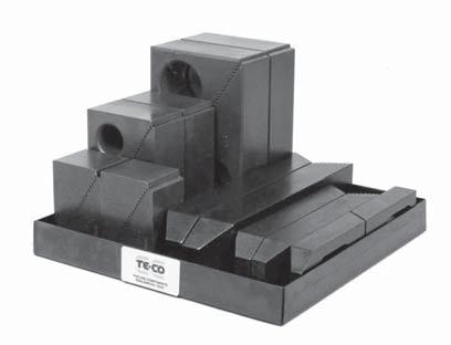 Step Block & Clamp Kits Steel or Aluminum Step Blocks English Steel Aluminum Step Step Block Step Block Step Serrated Part Wt. Blocks Part Wt. Blocks Stud End Clamps No. (lbs/kit) 2 Each No.