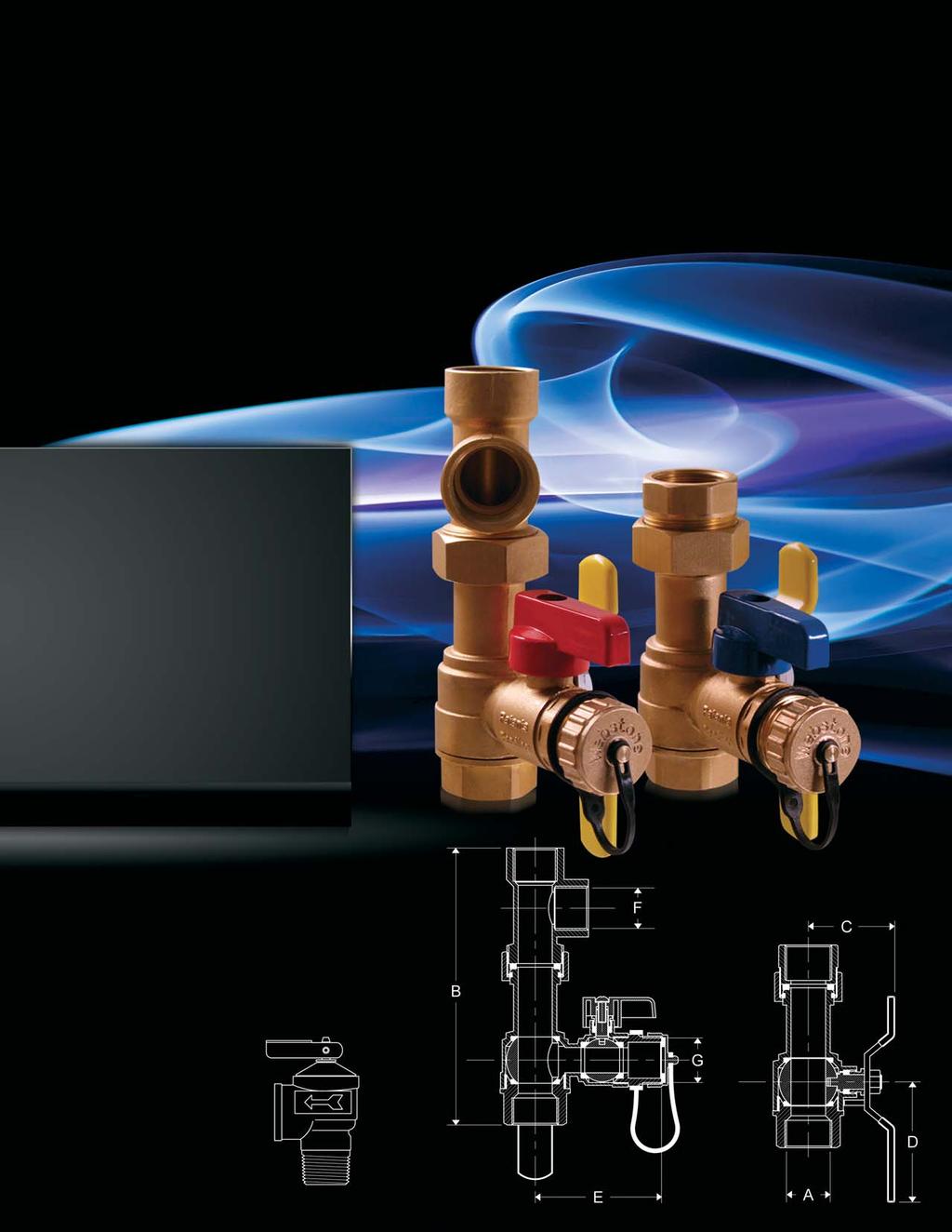 Heavy duty forged brass with full port main fl ow channel Performs all of the same functions of our original E-X-P Packaged with pressure relief valve for residential use (00,000 BTU) Uniquely