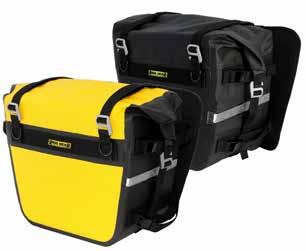 NO breakable plastic buckles 100% waterproof saddlebags, All seams are electronically