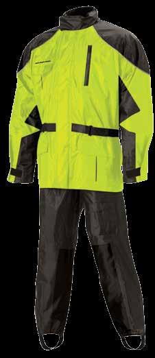 Additional waterproof zippered mesh pocket that can also be used as a vent Full length adjustable zipped back ventilation system Soft corduroy inner collar with hood Comfort stretch waist belt