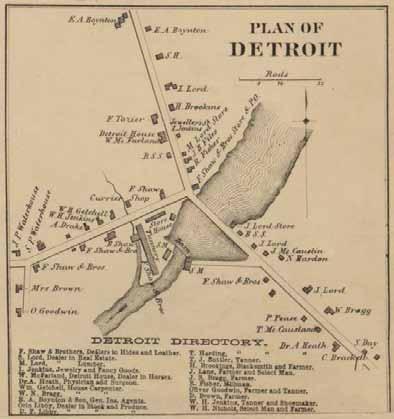 Detroit Village Map of