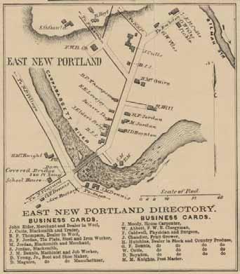 East New Portland 50 Map of Somerset County, Maine 1860