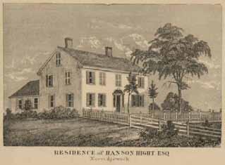 Residence of Hanson Hight Esq.