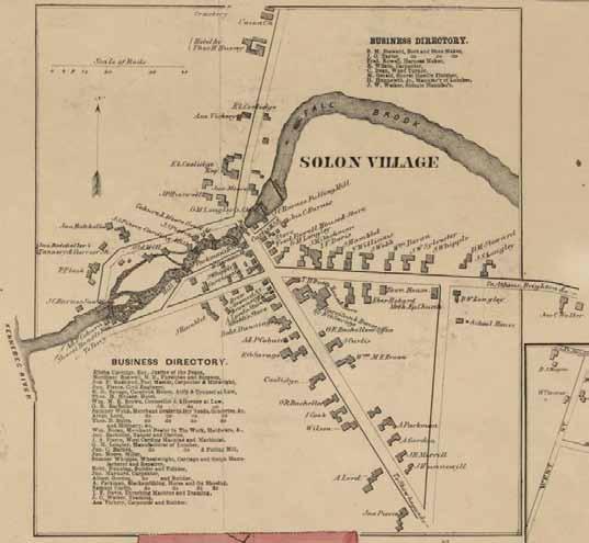 Solon Village Map of