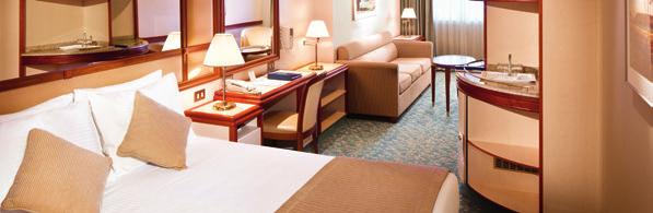 Try your luck in our Vegas-style casino EX PA ND Y OUR H ORI Z O N S Choose from a variety of stateroom options Choose from a selection of staterooms, each with wonderful standard Princess amenities