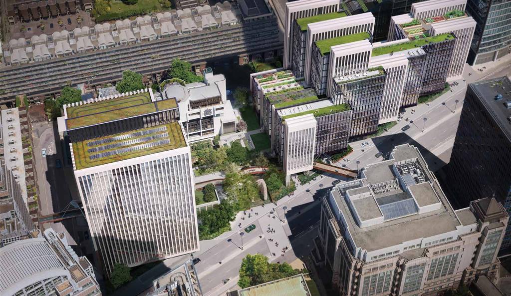 GREEN SPACE IMPROVES THE QUALITY OF LIFE London Wall Place s public realm presents a combination of City