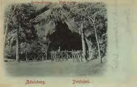 8 1899 1912 1923 1939 Slika 2: Razglednice iz različnih obdobij pričajo o spremembah podobe območja pred vhodom v Postojnsko jamo (Čuk, 2006) Ta režim ogleda jame, samo peš ali z vlakom in peš, je