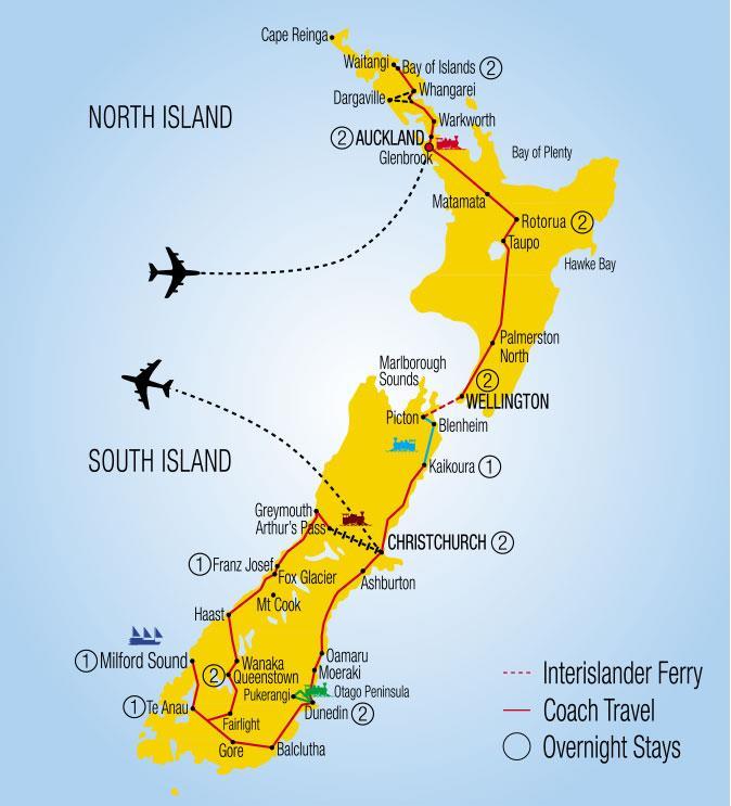 everything is taken care of. From the time you arrive in New Zealand a friendly smile awaits. Grand Pacific Tours professional crew will provide a high standard of service.