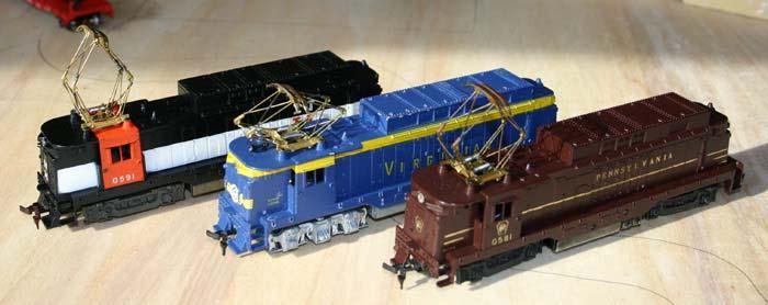 and Outlaw car #0370 (62-66) Rectifiers (L to R): New Haven #0591 (59-60)