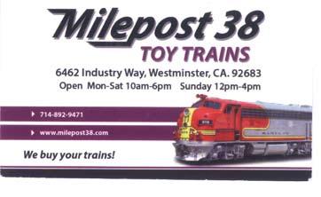 , BURBANK TRAINS & TOY SOLDIERS RAIL-RESOURCE EXPRESS TRAIN Z CREDIT UNION OF SOUTHERN CALIFORNIA THE OLIVE GARDEN