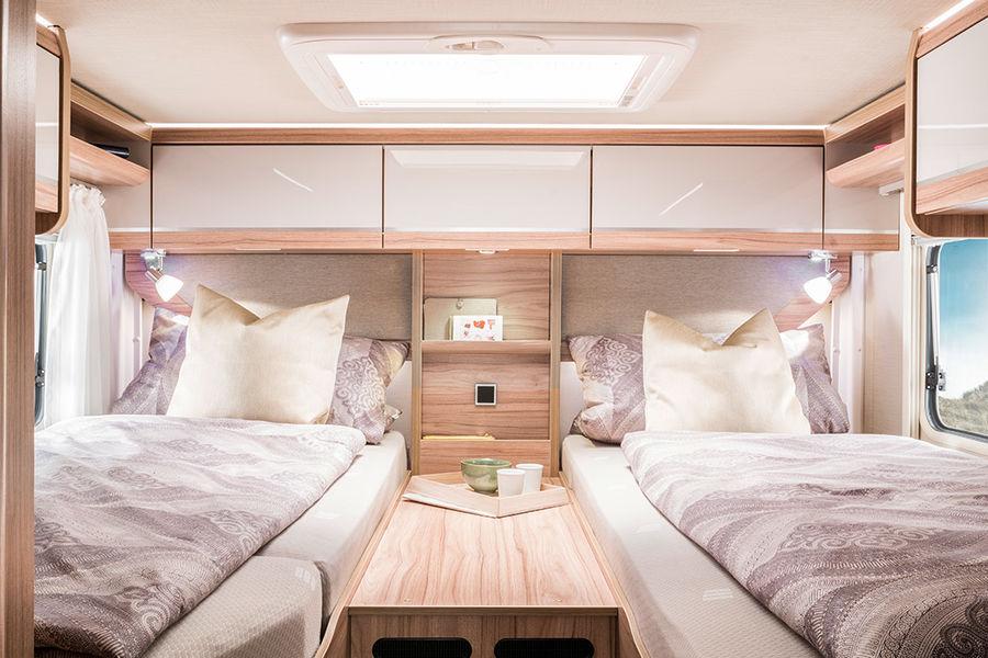 HYMER T-Class CL - Sleeping room Appealing and functional wherever you re bound. Plenty of space.