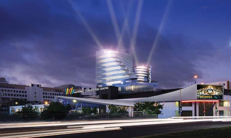 NATIONAL CONVENTION CENTRE CANBERRA Aquis Entertainment proposes to fund construction of a 3,300m 2 extension to the NCCC.