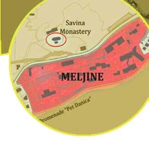Near location there are historical monuments: Monastery Savina III