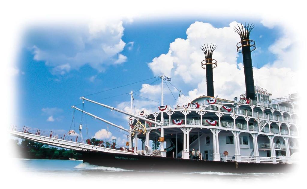 LUXURY ON THE MISSISSIPPI The American Queen Steamboat Distinctions The only authentic overnight paddlewheel steamboat in America. The acclaimed cuisine of famed American chef Regina Charboneau.