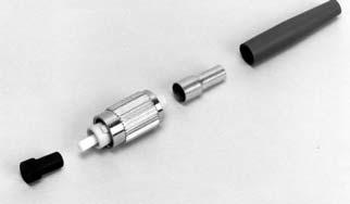 One-piece connector body: Fastest assembly Compliant with: JIS C-5970 Pre-radiused ferrule Fiber Optic Products Catalog FC Connectors Connectors/Adapters/ Tooling & Accessories 1 Singlemode FC