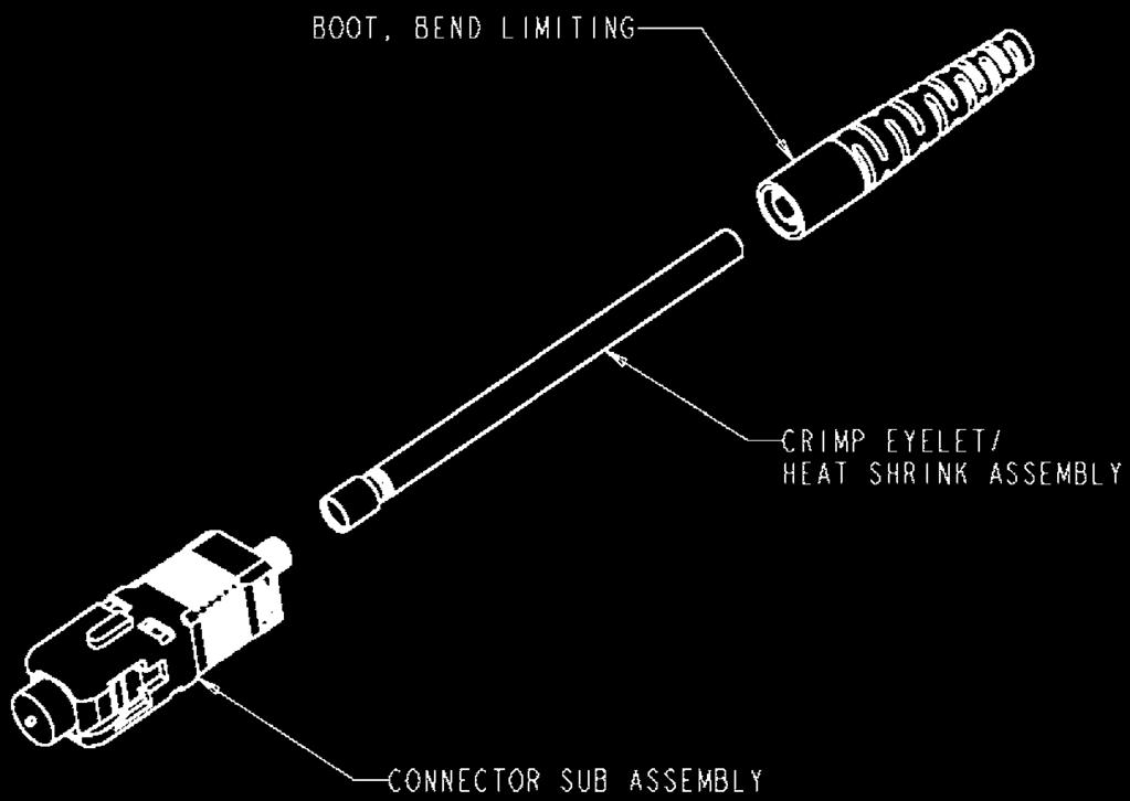 construction cable. Unlike standard connectors, this design allows the jacket and buffer to move together, reducing the chances of micro-bends and fiber breakage.